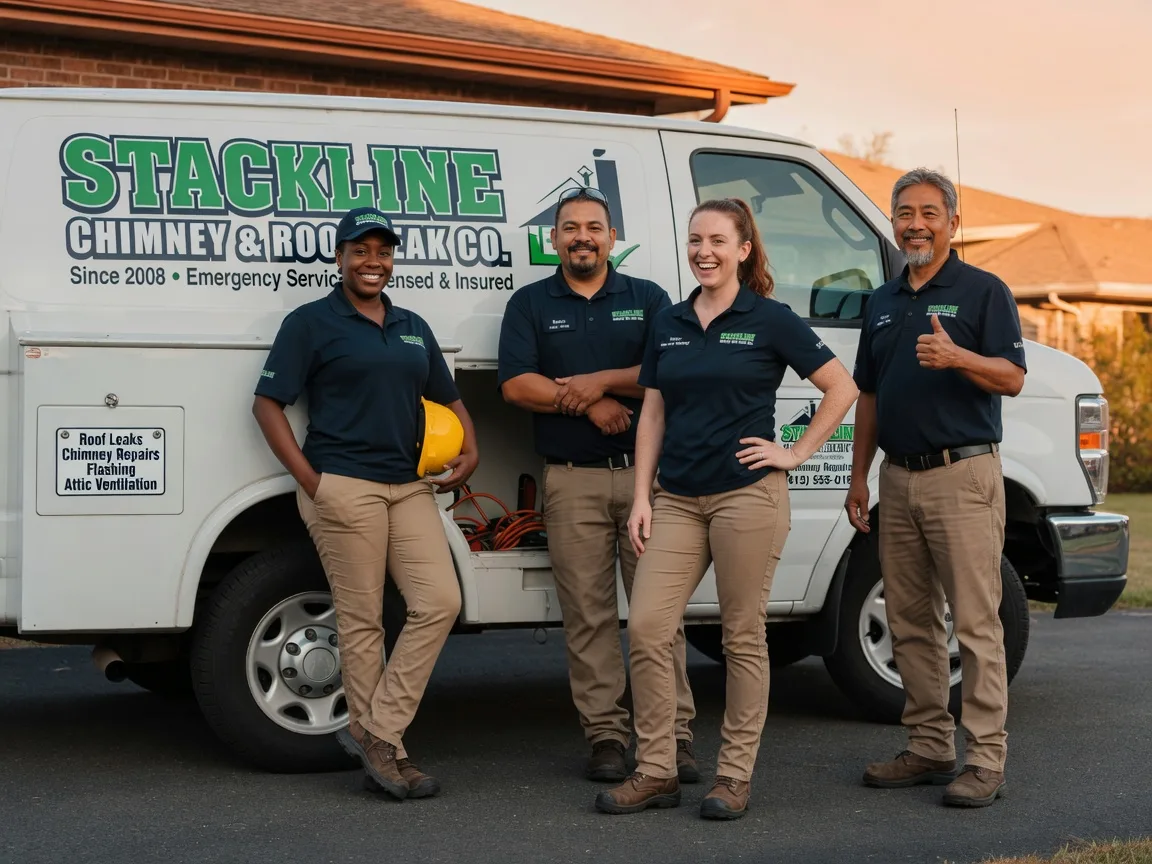 Chimney flashing repair company in Yorktown, TX
